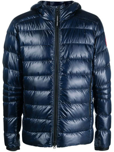 Canada Goose Crofton Down Recycled Nylon Jacket In Navy