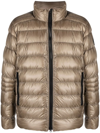Canada Goose Crofton Hooded Quilted Down Coat In Brown