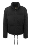 Premiata Drawstring Padded Jacket In Black
