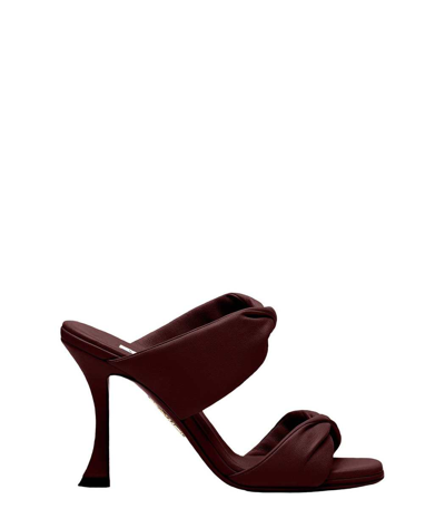 Aquazzura Twist Sandal In Merlot