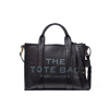 Marc Jacobs The Leather Medium Black Tote Bag In Black Leather