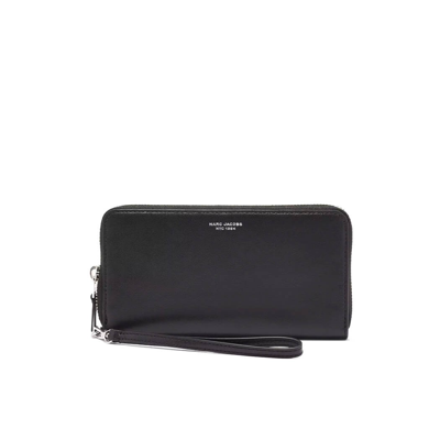 MARC JACOBS THE SLIM 84 CONTINENTAL BLACK WALLET