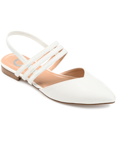 Journee Collection Collection Women's Brinney Flat In White
