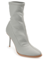 Journee Collection Womens Gizzel Almond Toe Stiletto High Ankle Booties In Gray