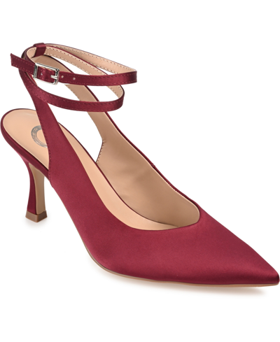 Journee Collection Marcella Pump In Wine