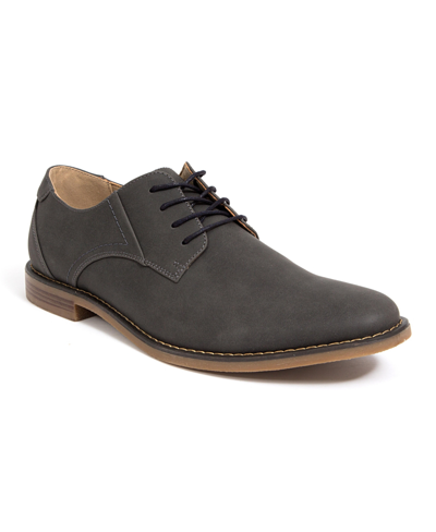 Deer Stags Men's Matthew Memory Foam Classic Fashion Dress Comfort Oxford Shoes In Gray