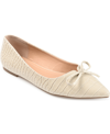 Journee Collection Women's Devalyn Pointed Toe Flats Women's Shoes In Stone