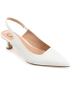 Journee Collection Paulina Slingback Pump In White