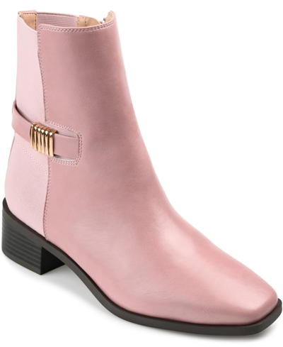 Journee Collection Women's Aubrie Bootie Women's Shoes In Rose