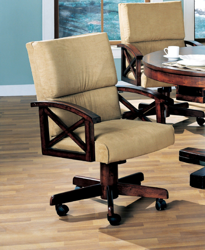Coaster Home Furnishings Guntersville Upholstered Arm Game Chair In Medium Bro