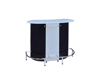 COASTER HOME FURNISHINGS SPENCER CONTEMPORARY FROSTED GLASS TOP BAR UNIT