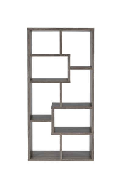 Coaster Home Furnishings Olinville Contemporary Bookcase In Heather Gr