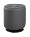 COASTER HOME FURNISHINGS COVINA ROUND UPHOLSTERED OTTOMAN