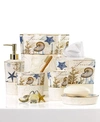 AVANTI ANTIGUA STARFISH SEASHELLS CERAMIC BATH ACCESSORIES