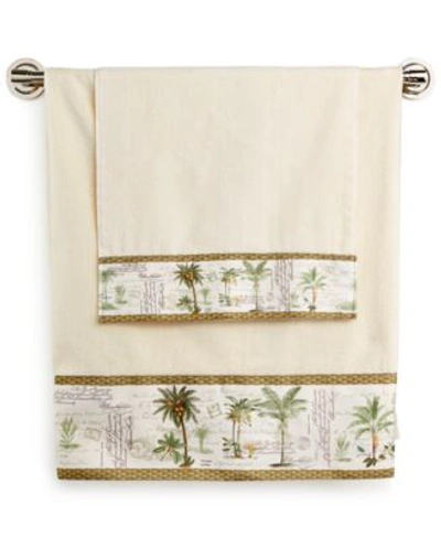 Avanti Colony Palm Bath Towel Collection Bedding In Ivory