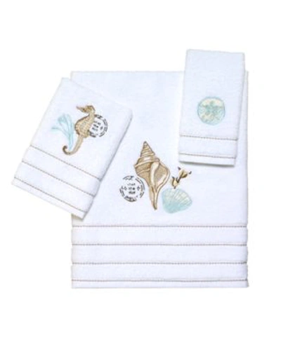 Avanti Farmhouse Shell Bath Towel Collection Bedding In White