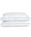 Unikome 2 Pack Diamond Quilted Down Feather Gusseted Bed Pillows Collection In White