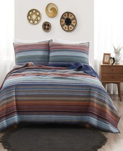 Brooklyn Loom Met Stripe Yarn Dye Quilt Set Collection In Multi