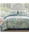 Greenland Home Fashions Pavona Quilt Sets In Jade