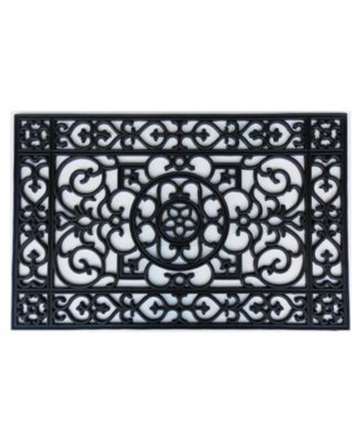 Home & More Home More Utopia Rubber Doormat Collection Bedding In Black