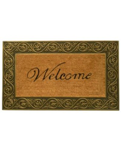 Home & More Home More Prestige 18 X 30 Coir Rubber Doormat Collection Bedding In Natural/gold