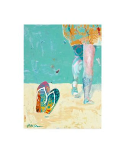 Trademark Global Pamela K. Beer Flip Flops On The Beach Canvas Art Collection In Multi