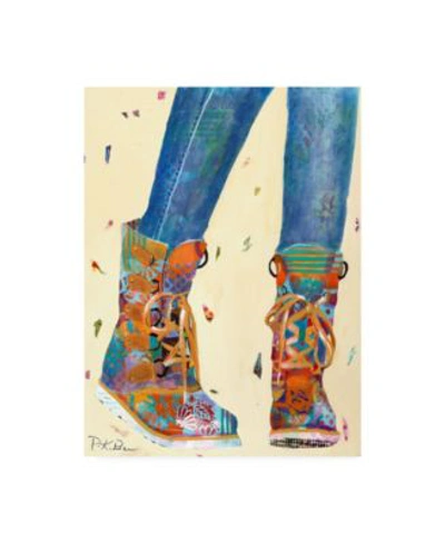 Trademark Global Pamela K. Beer Hiking Boots Canvas Art Collection In Multi