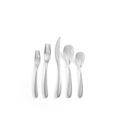 Nambe Portables Flatware Place Setting Set, 5 Piece In Silver