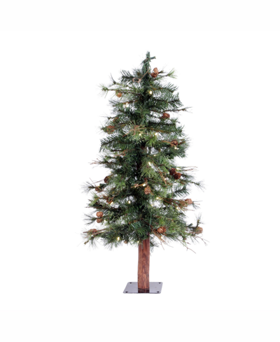 Vickerman 3 Ft Mixed Country Pine Artificial Christmas Tree With 50 Warm White Led Lights