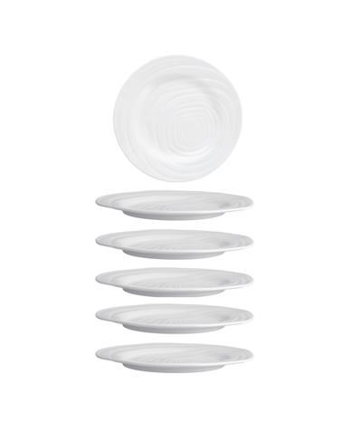 Fortessa Melamine Playa Blanca Plates, Set Of 6 In White