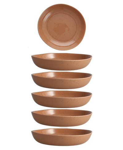 Fortessa Melamine Sandia Coupe Bowls, Set Of 6 In Adobe