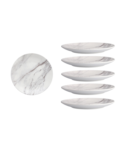 Fortessa Melamine Palace Bianco Coupe Round Plates, Set Of 6 In White