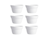 Fortessa Melamine Street Eats Waffle Cups, Set Of 6 In White