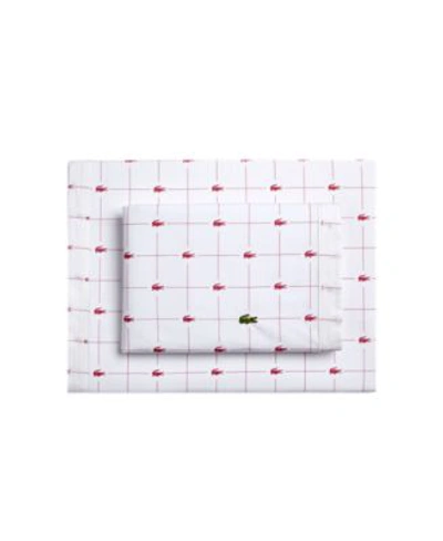 Lacoste Home Slice Sheet Sets Bedding In Sleet