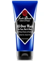 JACK BLACK ALL OVER WASH FOR FACE HAIR BODY WITH WHEAT PROTEIN PANTHENOL