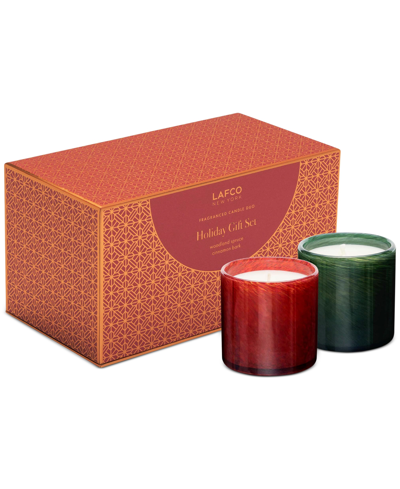 Lafco New York 2-pc. Woodland Spruce & Cinnamon Bark Candle Holiday Gift Set