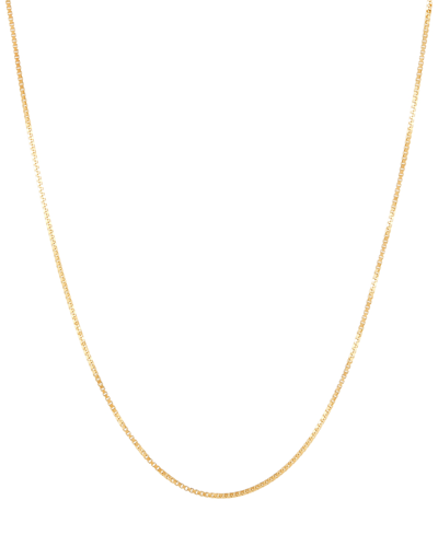 Macy's Box Link 20" Chain Necklace In 14k Gold