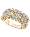 WRAPPED IN LOVE DIAMOND SWIRL CLUSTER STATEMENT RING (1 CT. T.W.) IN 14K GOLD, CREATED FOR MACY'S