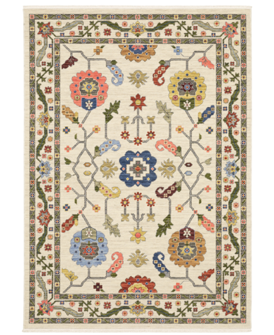 Jhb Design Serchio 5506sro 5'3" X 7'6" Area Rug In Ivory