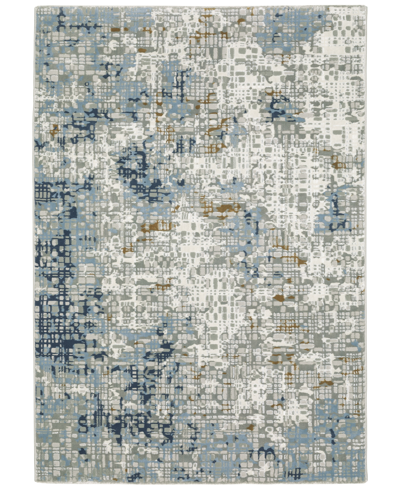 Jhb Design Peak 011pk3 6'7" X 9'6" Area Rug In Blue