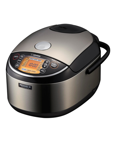 Zojirushi 10 Cups Pressure Induction Heating System Rice Cooker And Warmer In Stainless Black