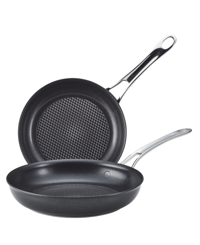 Anolon X Hybrid Nonstick Induction Frying Pan Twin Pack Set In Grey