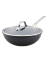 ANOLON X HYBRID NONSTICK INDUCTION SAUCEPAN WITH LID, 3-QUART, SUPER DARK GRAY