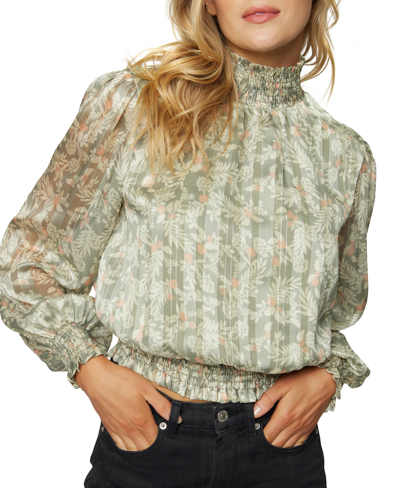 Lost + Wander Women's Down To The River Top In Mint Floral