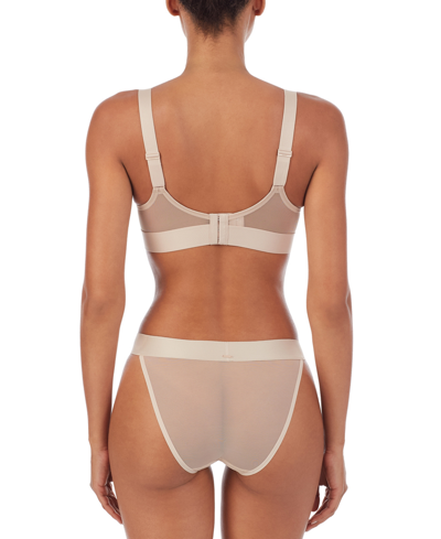 Dkny Sheers Mesh Cutout Bralette Dk4084 In Cashmere