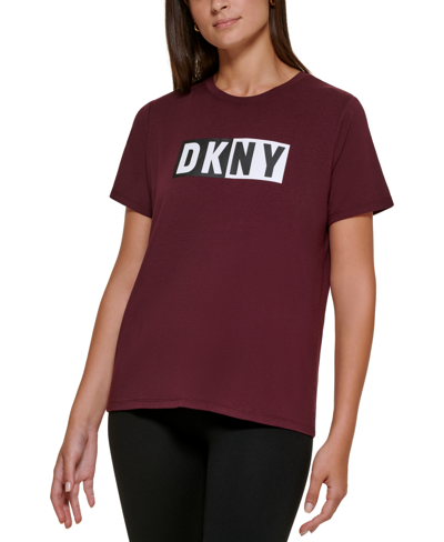Dkny Sport Women's Logo T-shirt In Black