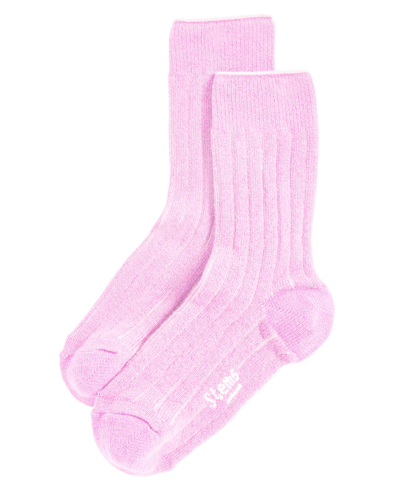 Stems Women's Lux Cashmere Sock Gift Box Of One In Pink