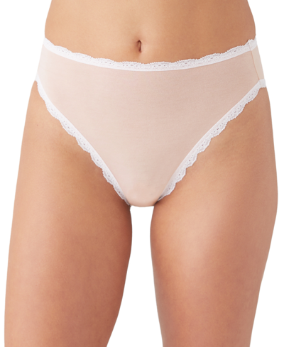 B.tempt'd By Wacoal Women's Inspired Eyelet High-leg Underwear 971219 In Rose Smoke