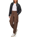 Levi's Women's Faux Leather Lightweight Bomber Jacket In Black