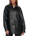 Levi's Faux Leather Vintage Blazer Jacket In Black